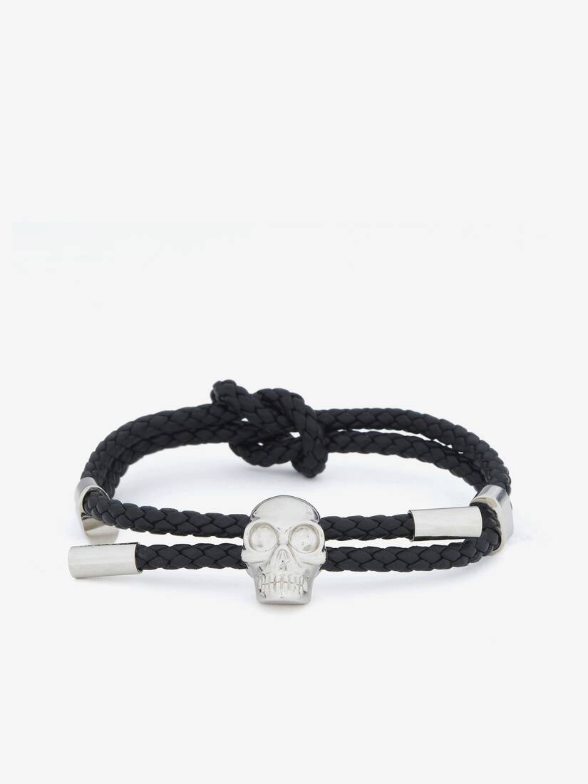 Alexander McQueen Skull皮革手链