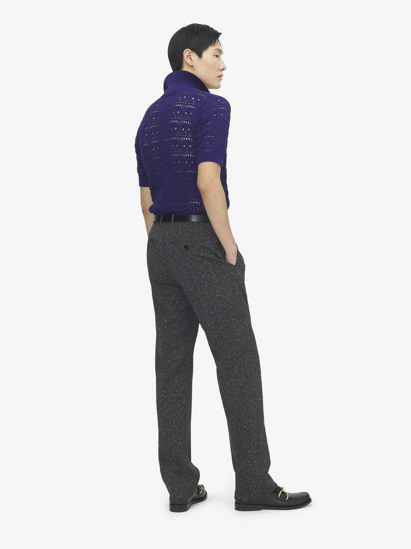 Alexander McQueen Skull钩织Polo衫