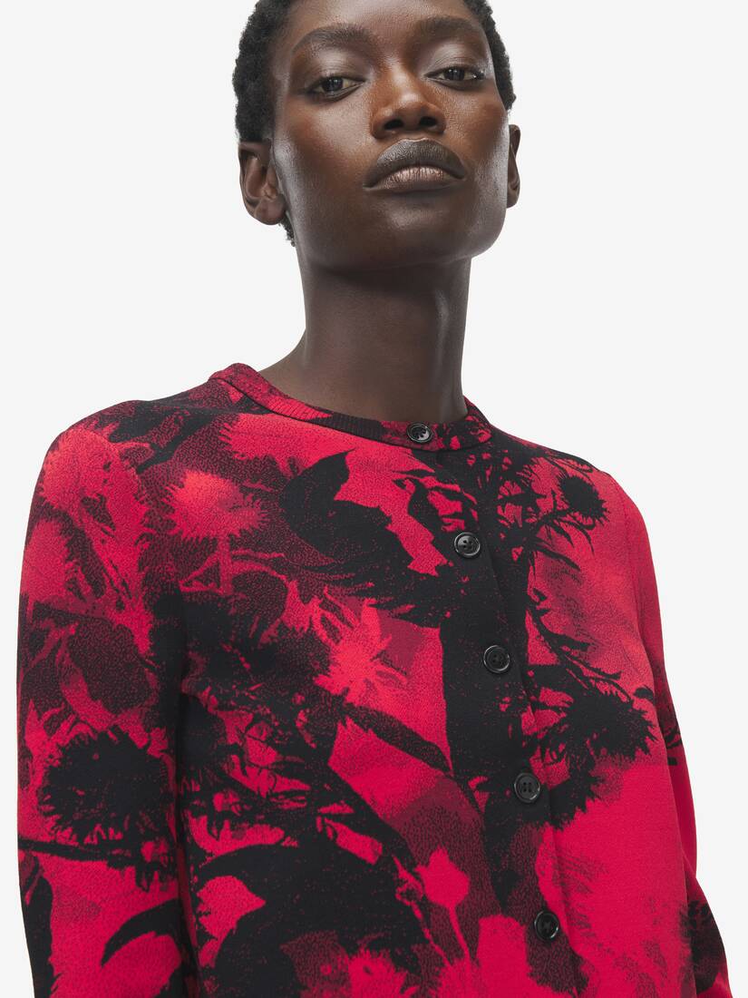 Alexander McQueen 花卉提花开衫