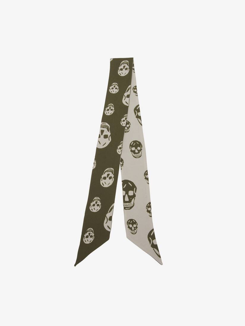 Alexander McQueen 丝带Skull围巾