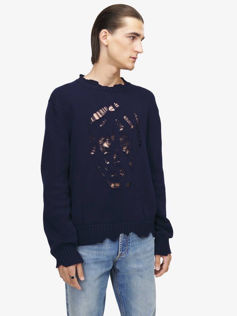 Alexander McQueen 仿旧Skull套衫