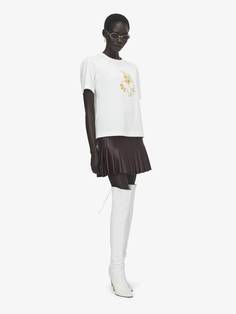Alexander McQueen Floral Skull T恤