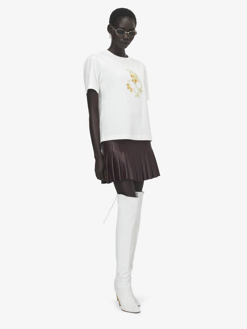 Alexander McQueen Floral Skull T恤