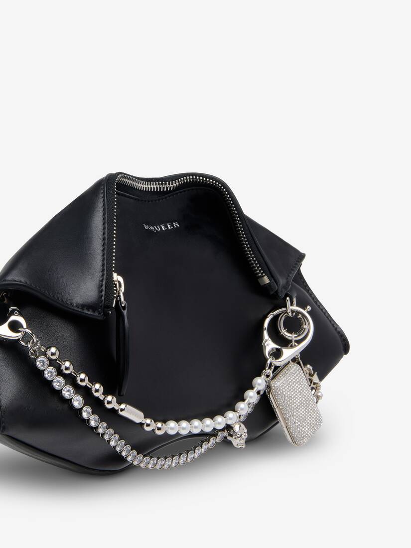 Alexander McQueen Pearl & Crystal双链吊饰