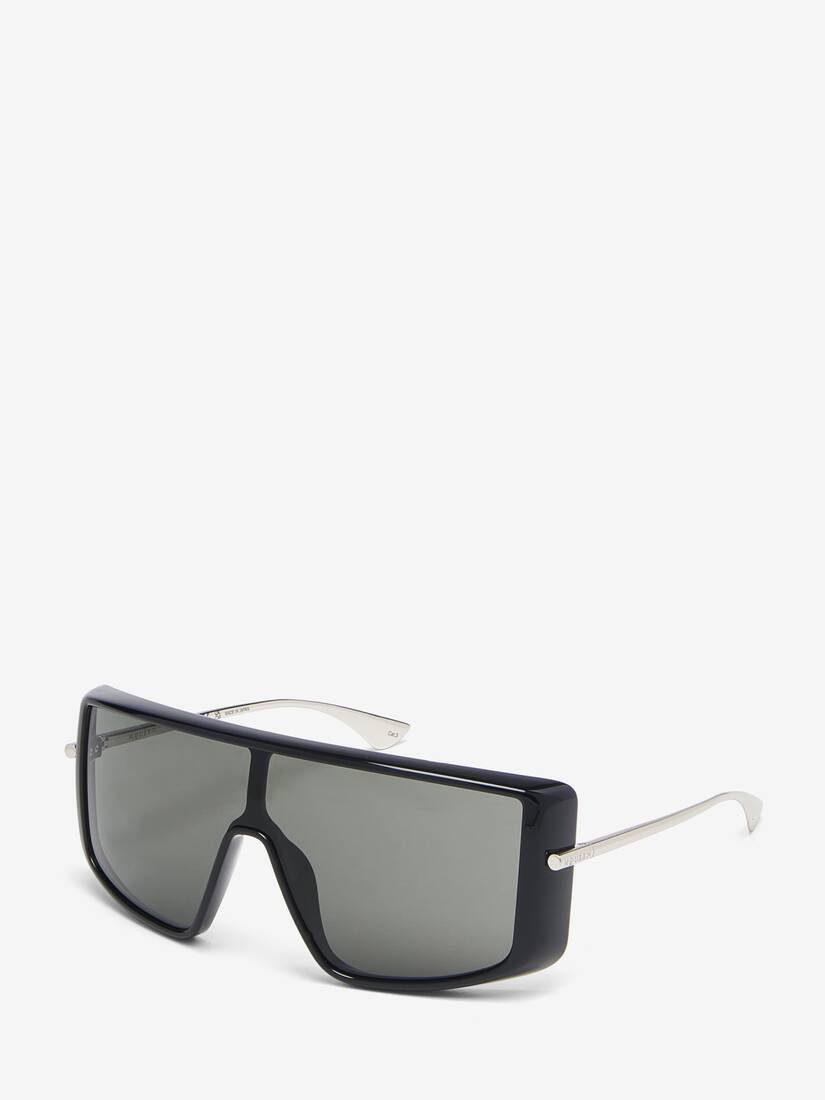 Alexander McQueen T-Bar护目镜造型太阳眼镜