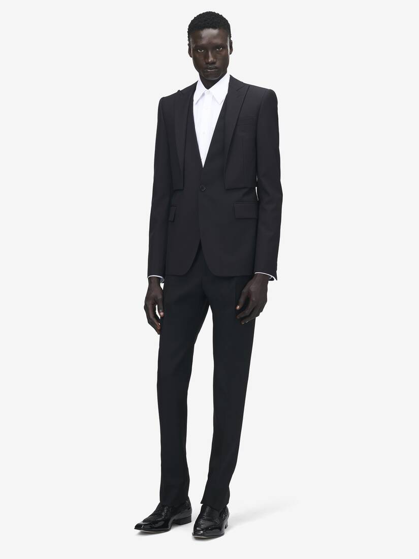Alexander McQueen Trompe-l'œil单排扣夹克