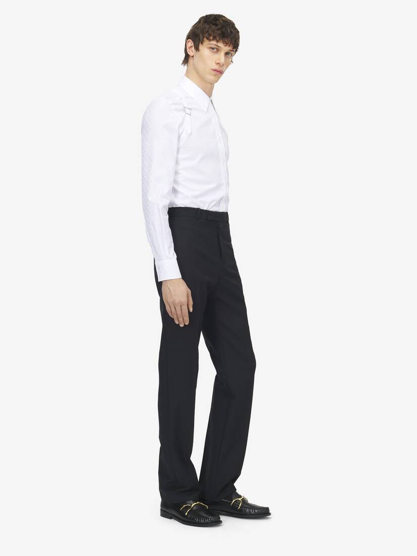 Alexander McQueen 羊毛马海毛西装裤