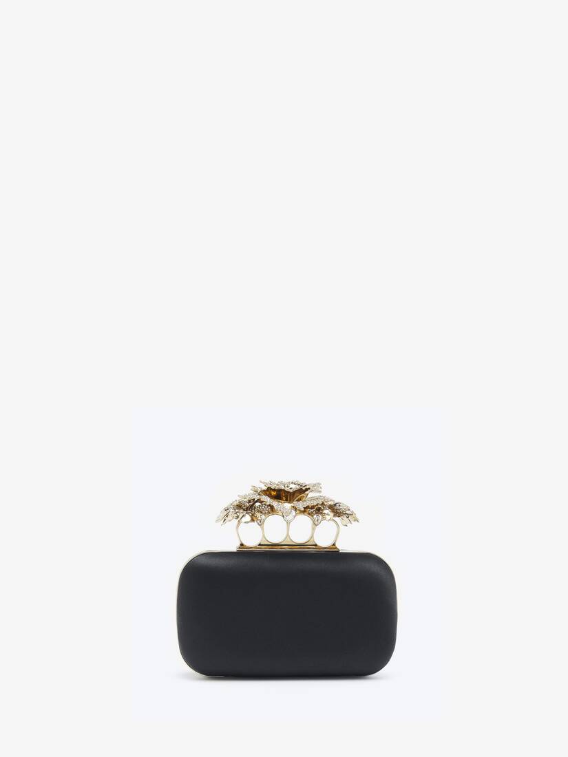 Alexander McQueen 康乃馨Knuckle Clutch指环手拿包