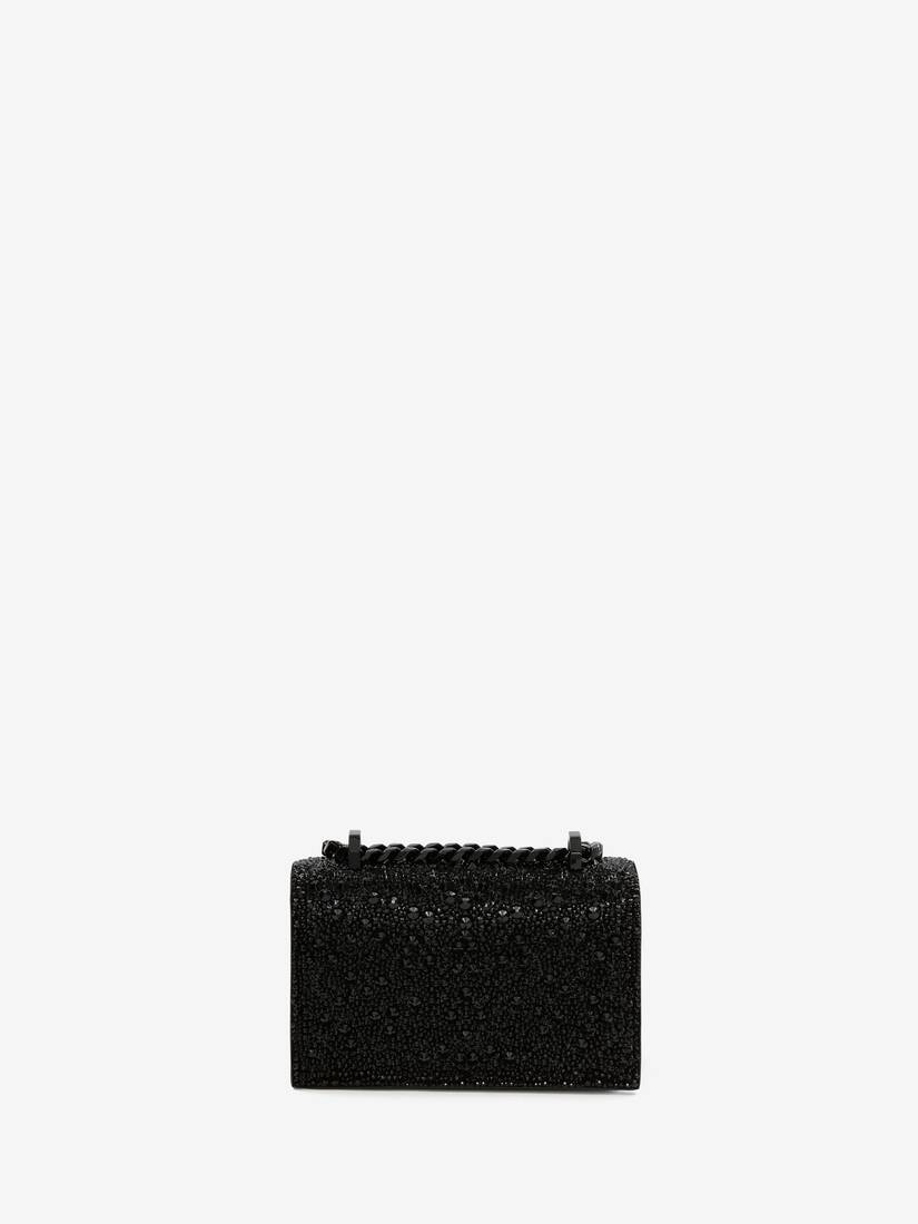 Alexander McQueen 镶饰水晶的迷你Jewelled Satchel手袋