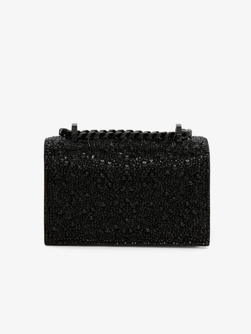 Alexander McQueen 镶饰水晶的迷你Jewelled Satchel手袋