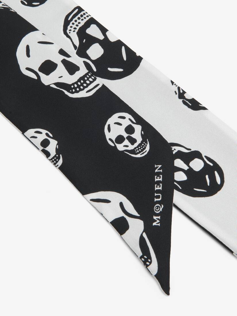 Alexander McQueen 丝带Skull围巾
