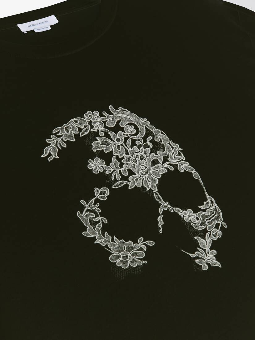Alexander McQueen 蕾丝Skull T恤