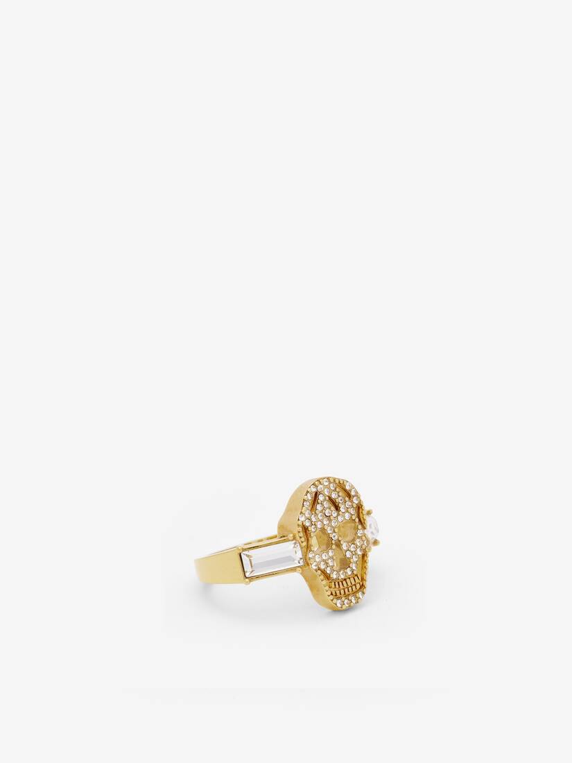 Alexander McQueen 密镶Skull戒指