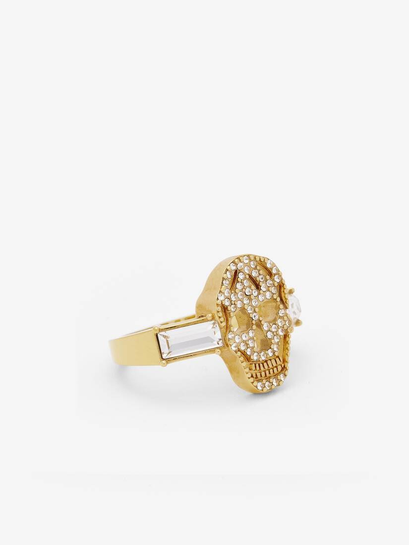 Alexander McQueen 密镶Skull戒指