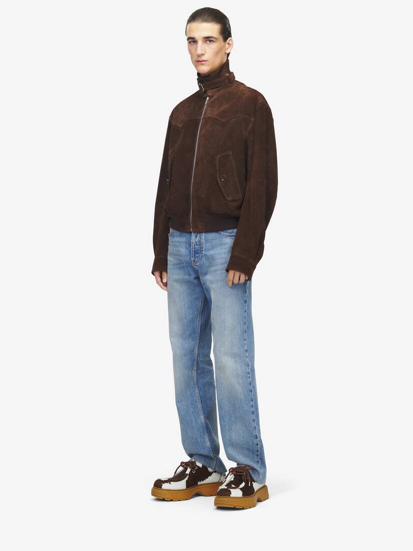 Alexander McQueen 绒面材质夹克衫
