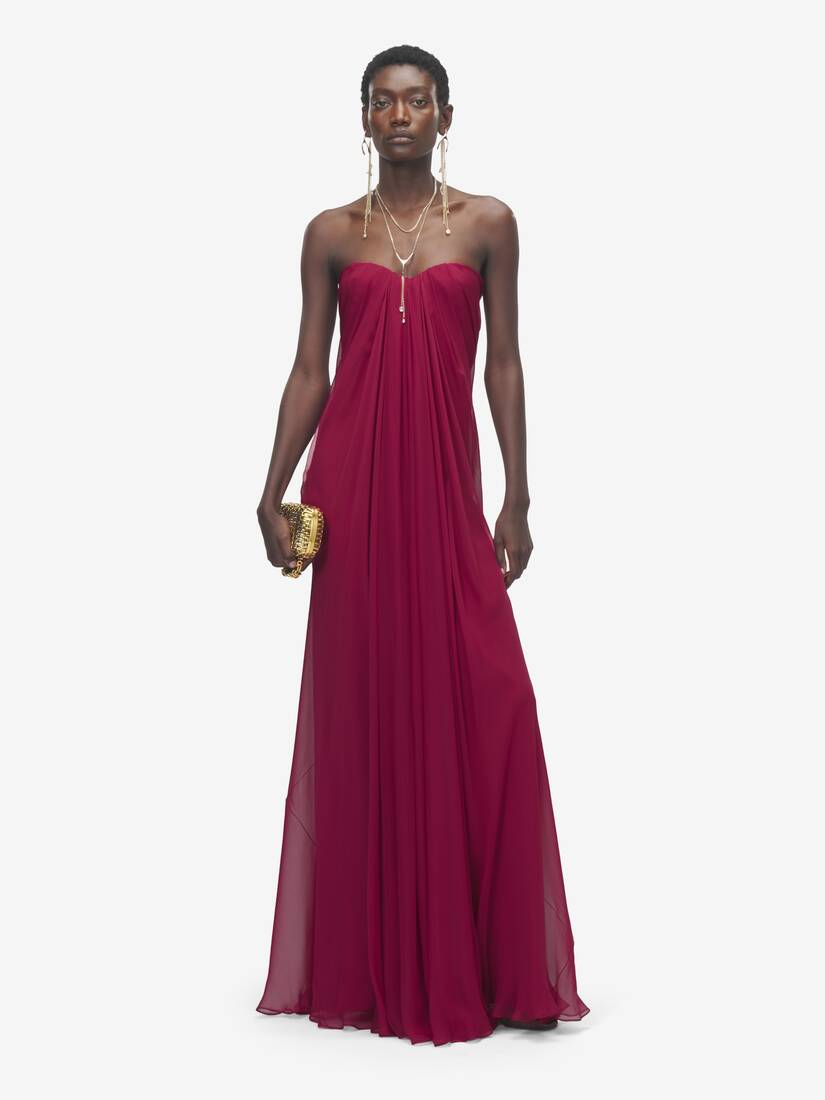Alexander McQueen 紧身胸衣晚宴连衣裙