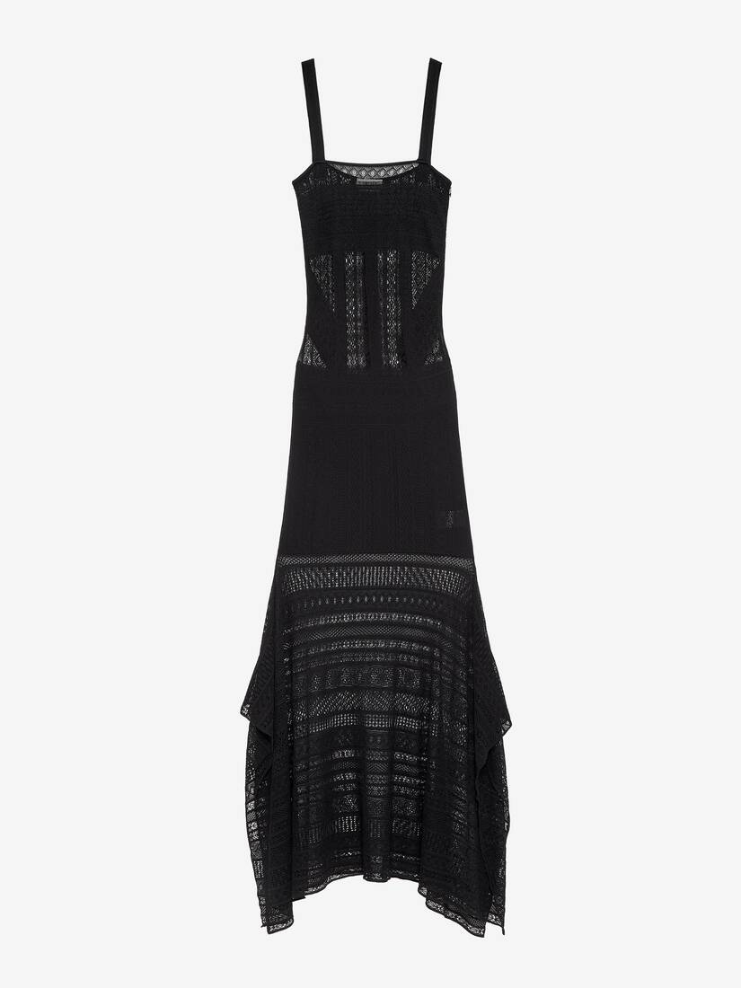 Alexander McQueen 粘胶纤维针织蕾丝连衣裙