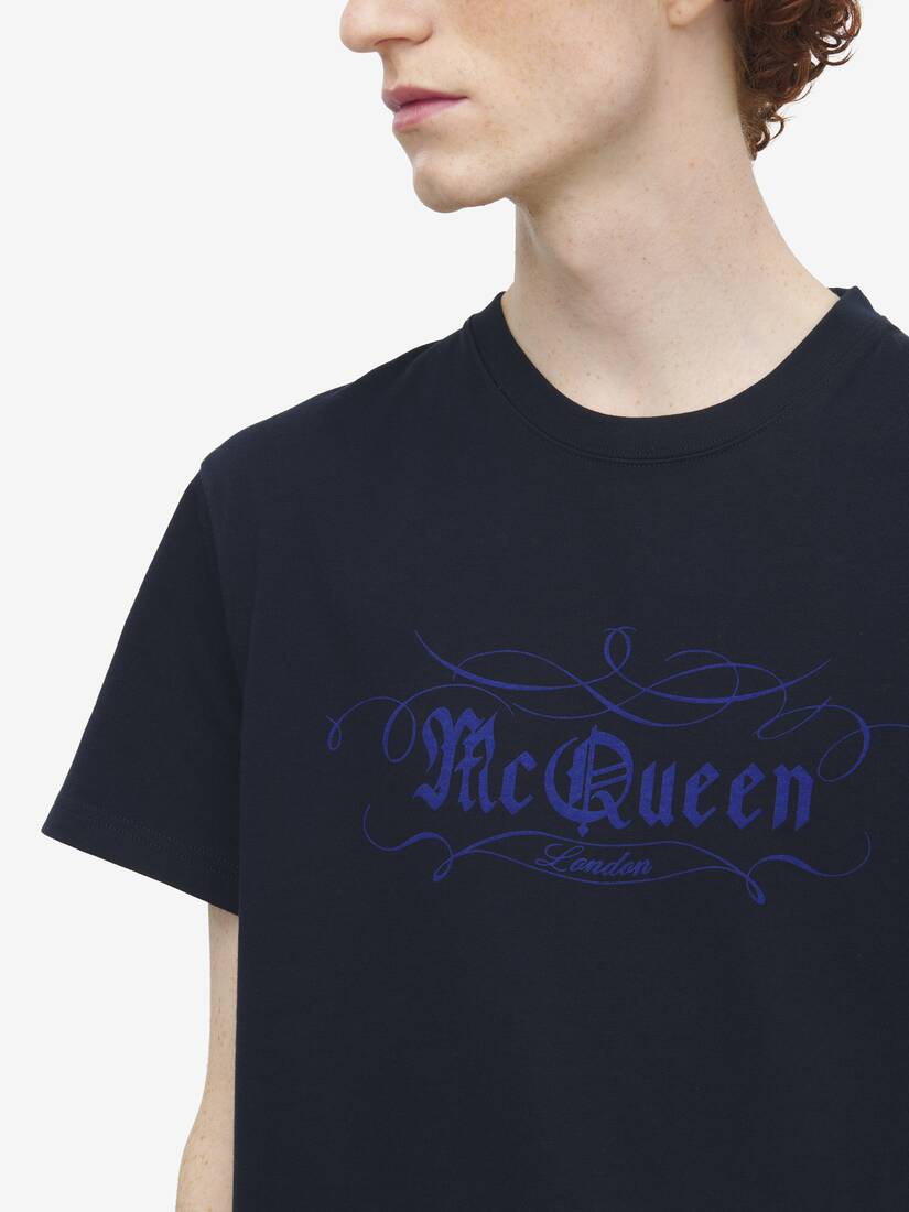 Alexander McQueen McQueen手写体印花T恤