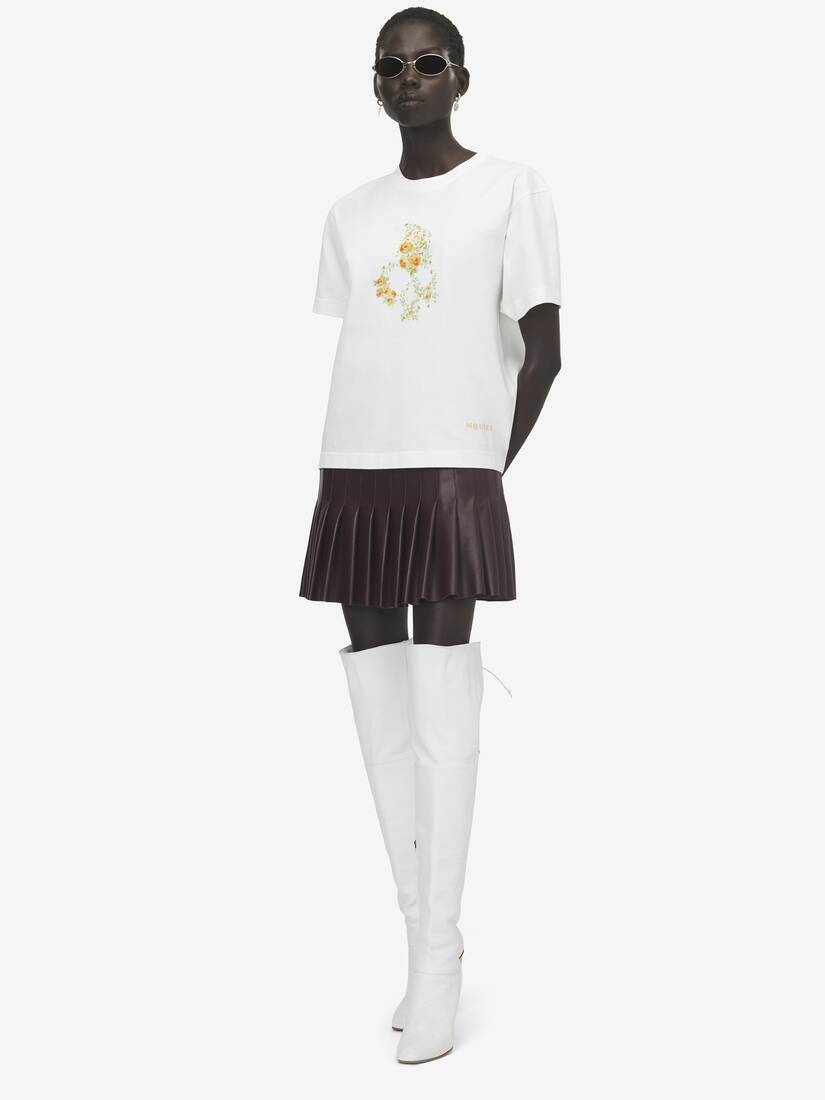 Alexander McQueen Floral Skull T恤