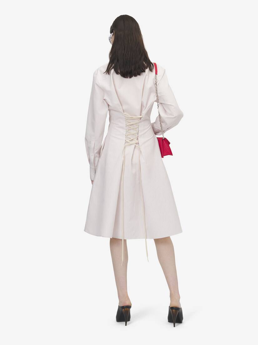 Alexander McQueen 细条纹衬衫裙