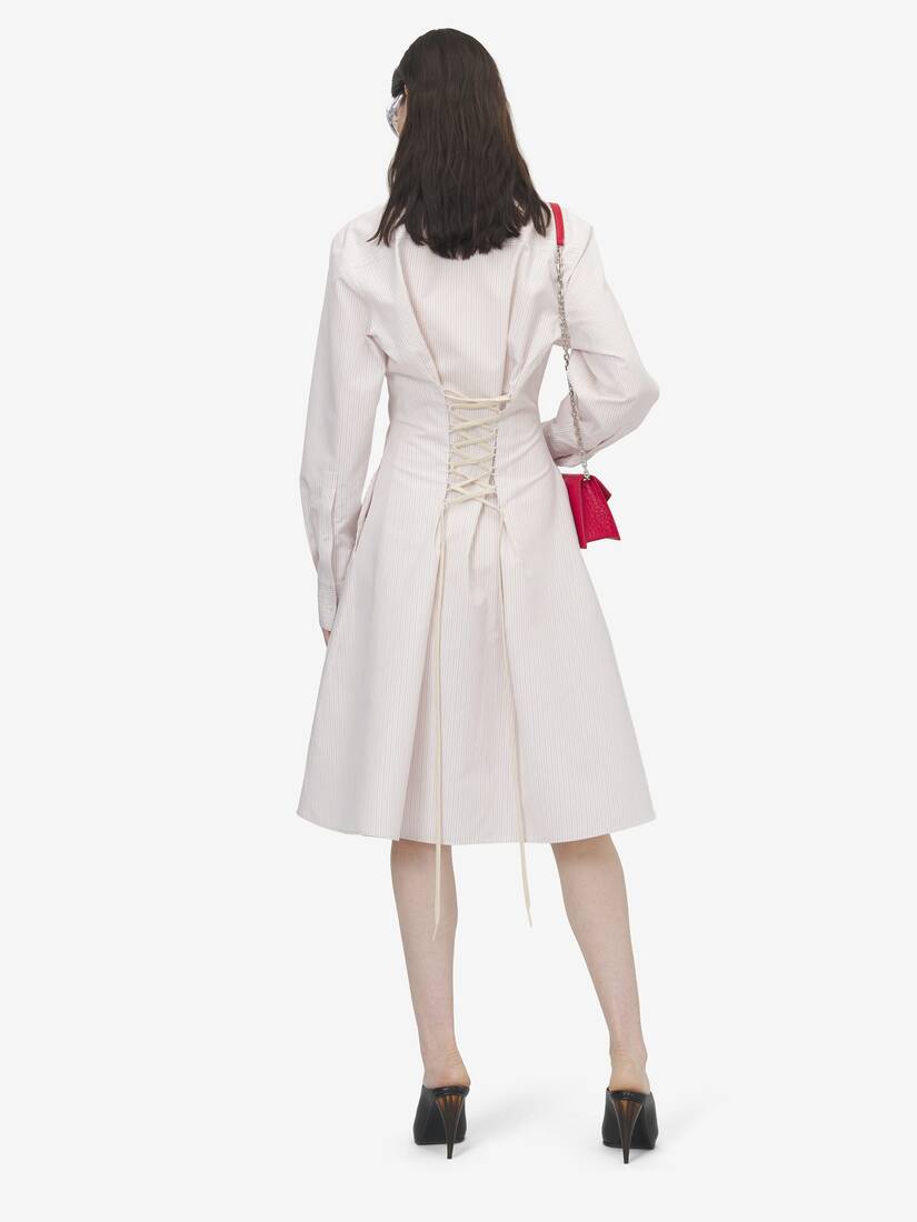 Alexander McQueen 细条纹衬衫裙