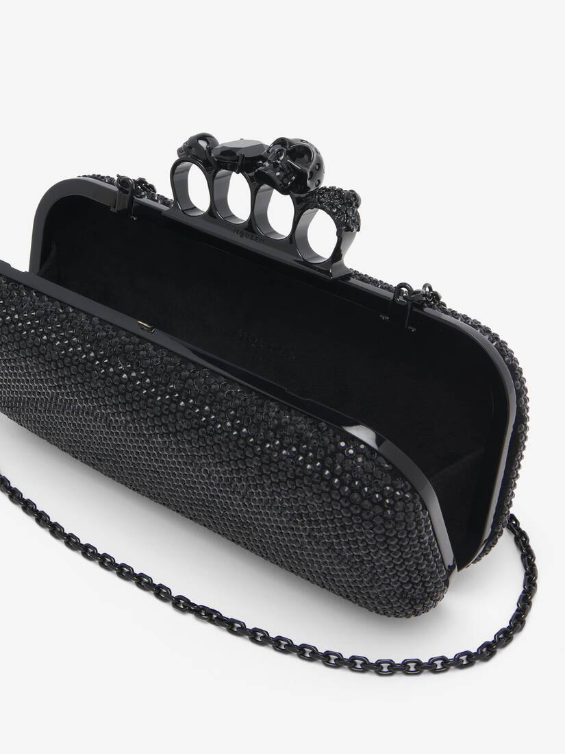 Alexander McQueen 长款Knuckle Clutch指环手拿包