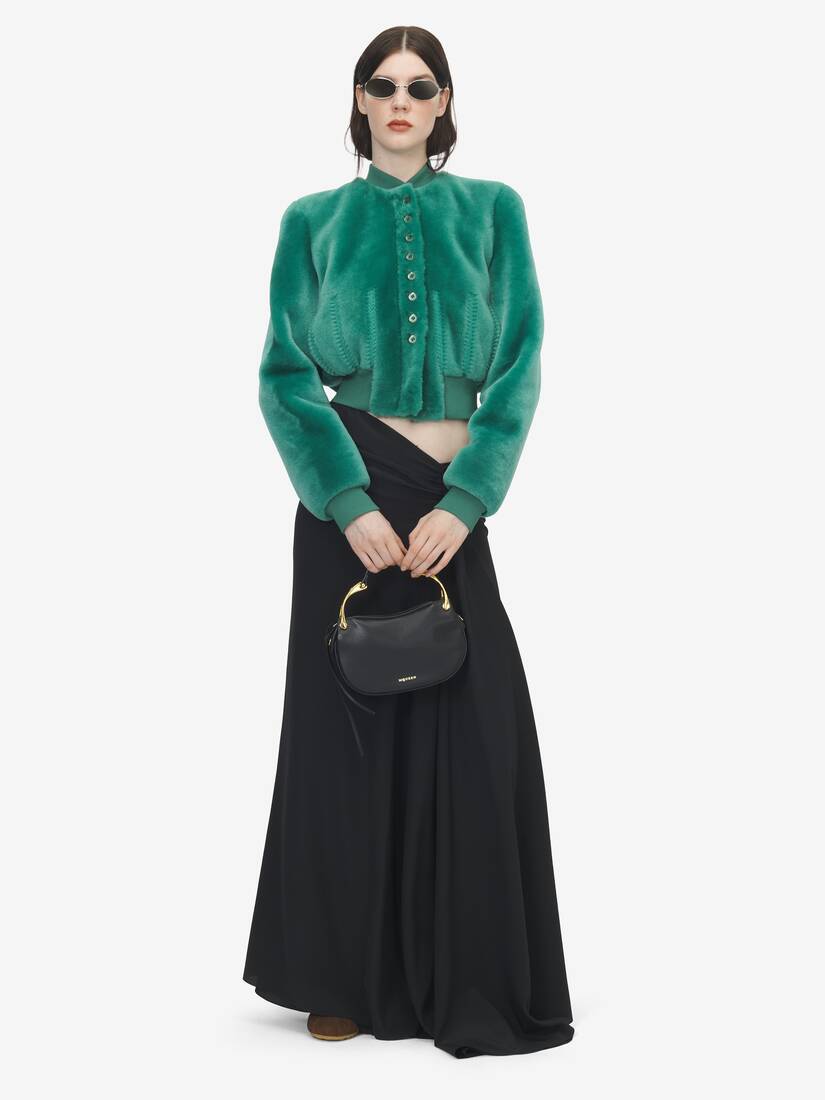 Alexander McQueen 不对称腰线超长裙