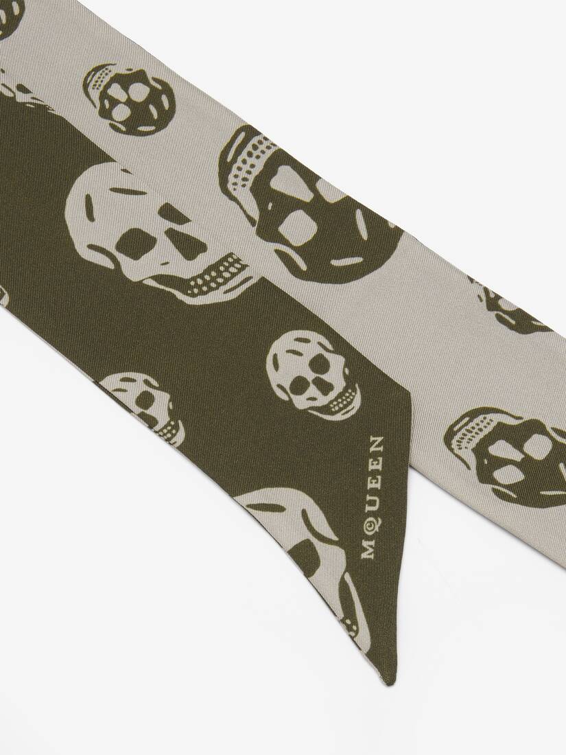 Alexander McQueen 丝带Skull围巾