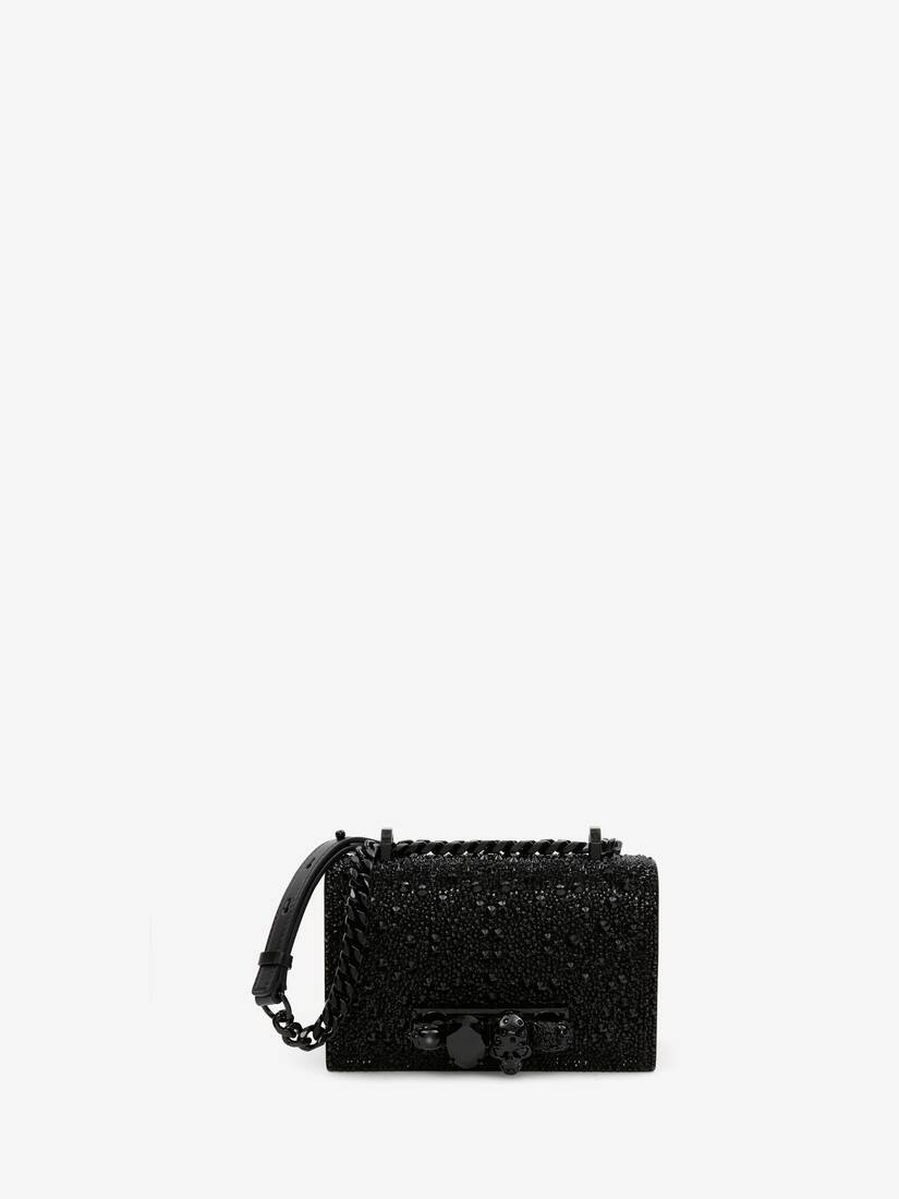 Alexander McQueen 镶饰水晶的迷你Jewelled Satchel手袋