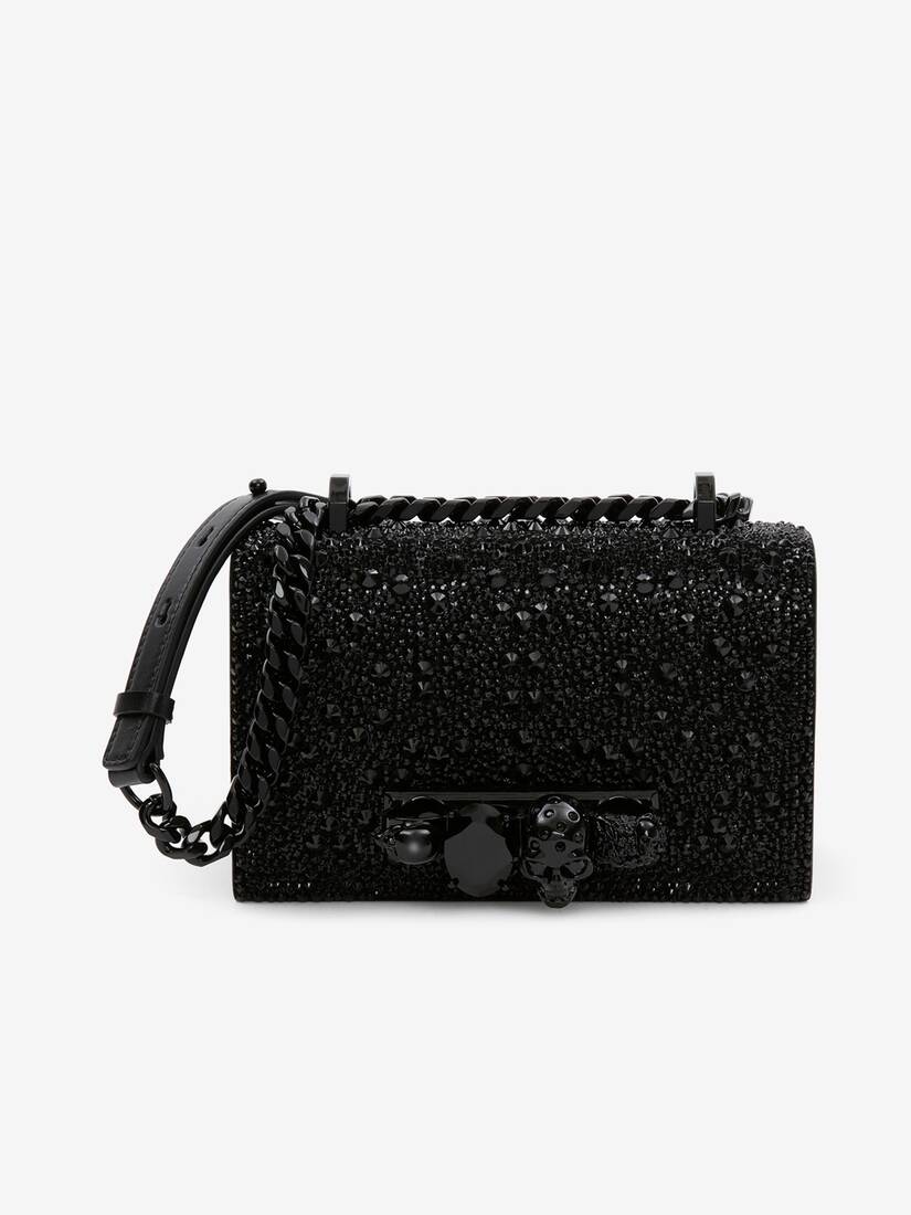 Alexander McQueen 镶饰水晶的迷你Jewelled Satchel手袋