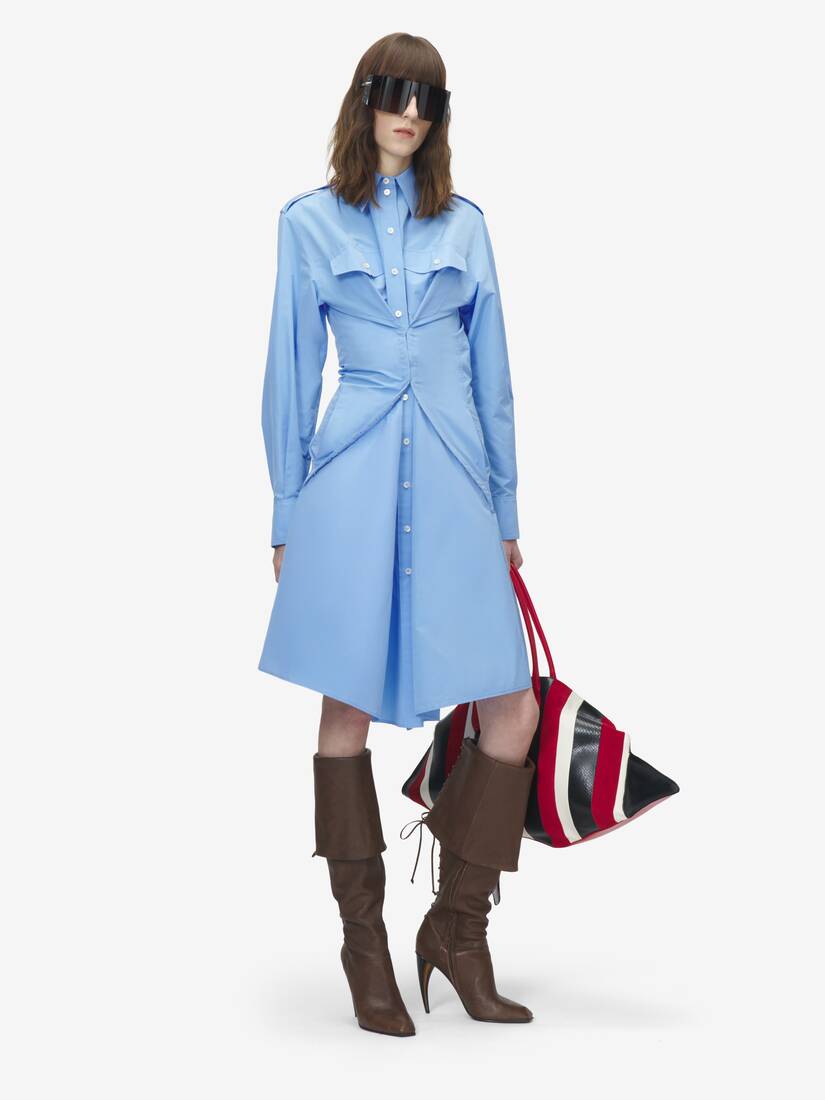 Alexander McQueen 缩褶衬衫裙
