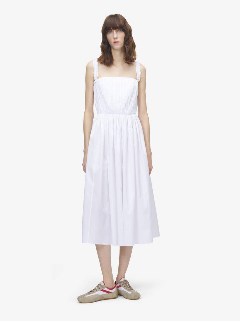Alexander McQueen 缩褶中长连衣裙