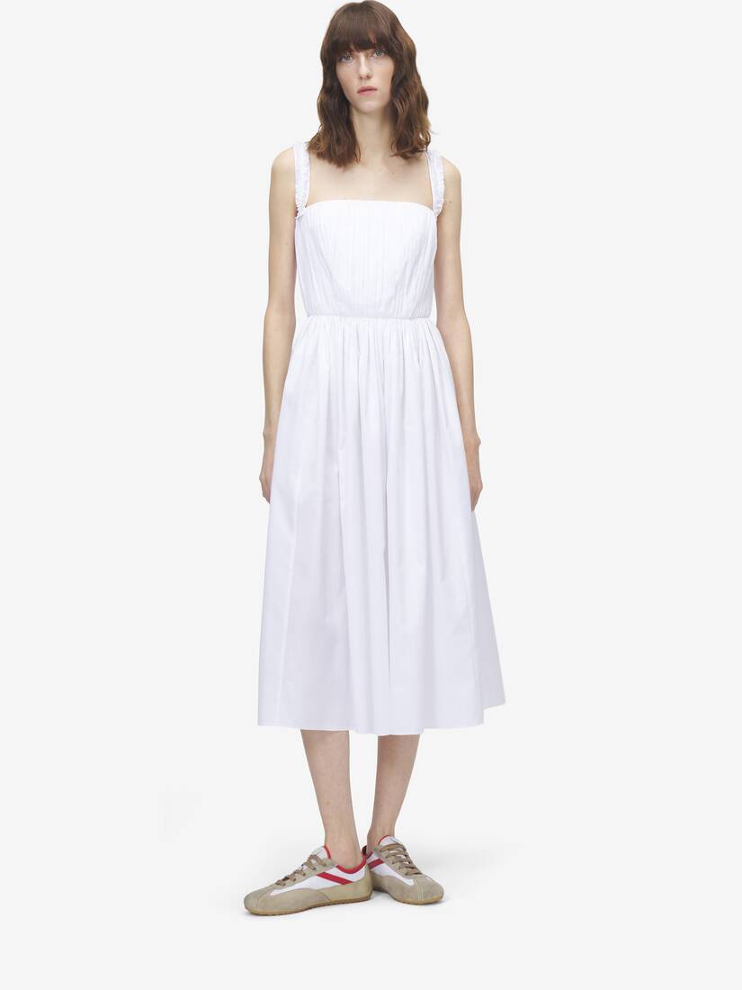 Alexander McQueen 缩褶中长连衣裙