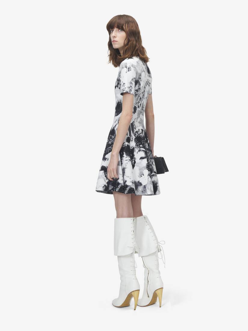 Alexander McQueen 花卉提花迷你连衣裙