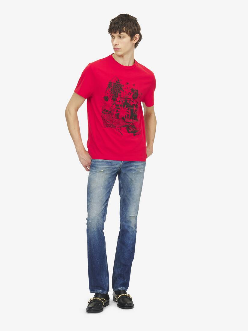Alexander McQueen Fanzine印花T恤