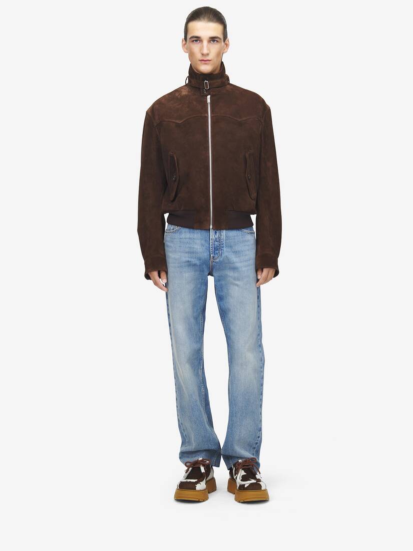 Alexander McQueen 绒面材质夹克衫