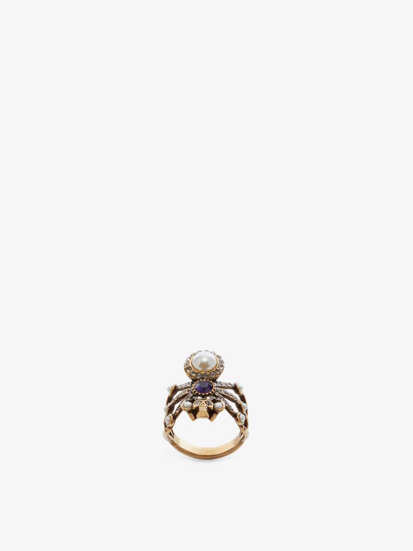 Alexander McQueen 蜘蛛与珍珠戒指