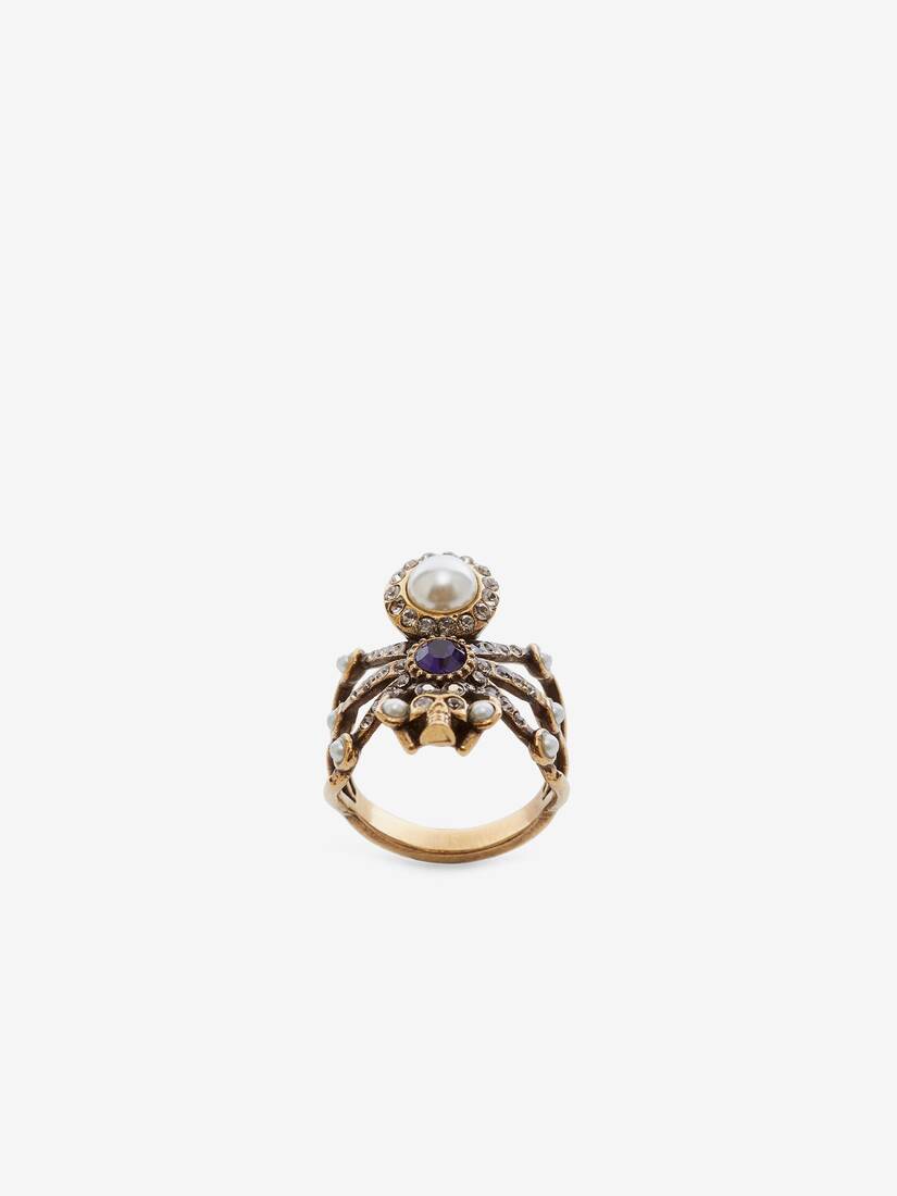 Alexander McQueen 蜘蛛与珍珠戒指