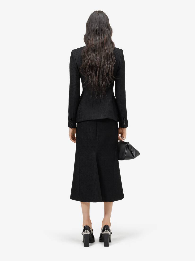 Alexander McQueen Bumster轻盈粗花呢半身裙