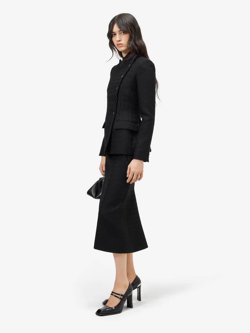 Alexander McQueen Bumster轻盈粗花呢半身裙