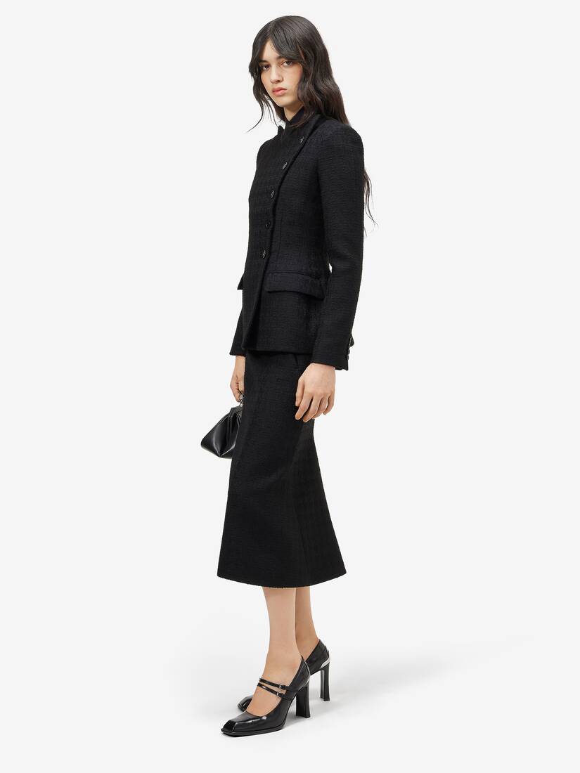 Alexander McQueen Bumster轻盈粗花呢半身裙