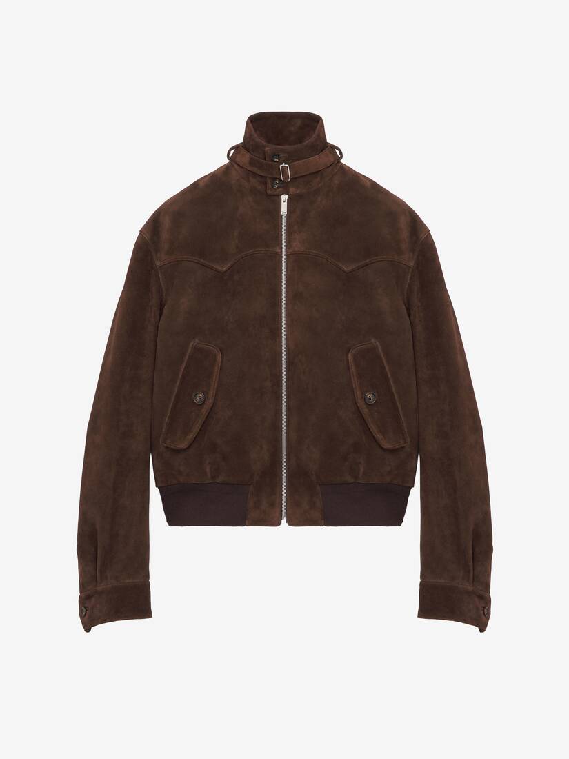 Alexander McQueen 绒面材质夹克衫