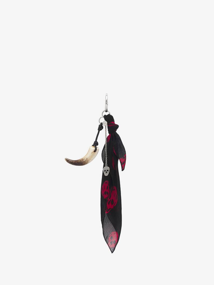 Alexander McQueen 围巾与牛角型吊饰