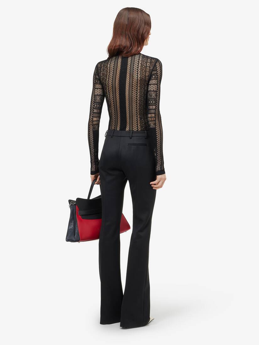Alexander McQueen 粘胶纤维针织蕾丝上衣