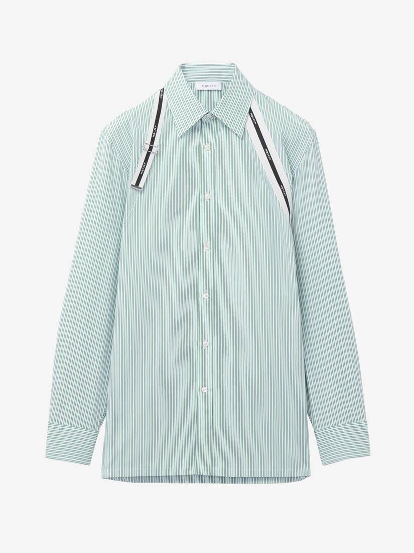 Alexander McQueen McQueen标志背带衬衫