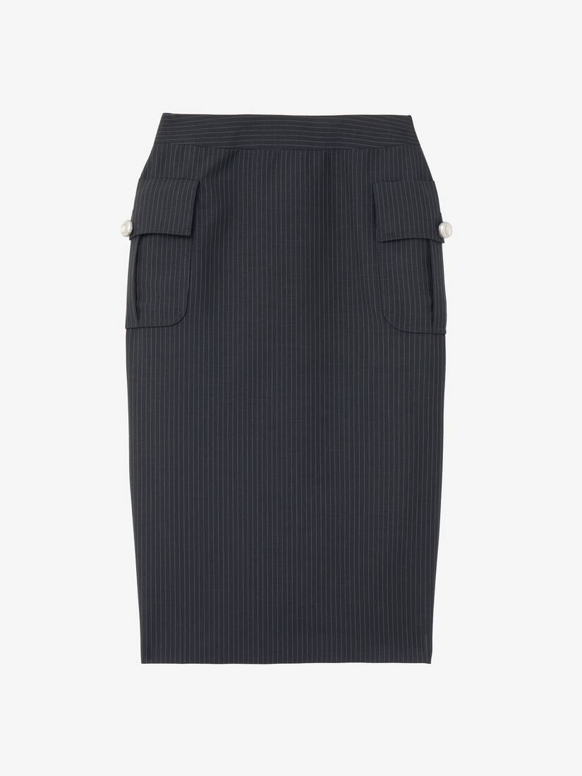 Alexander McQueen 细条纹铅笔裙