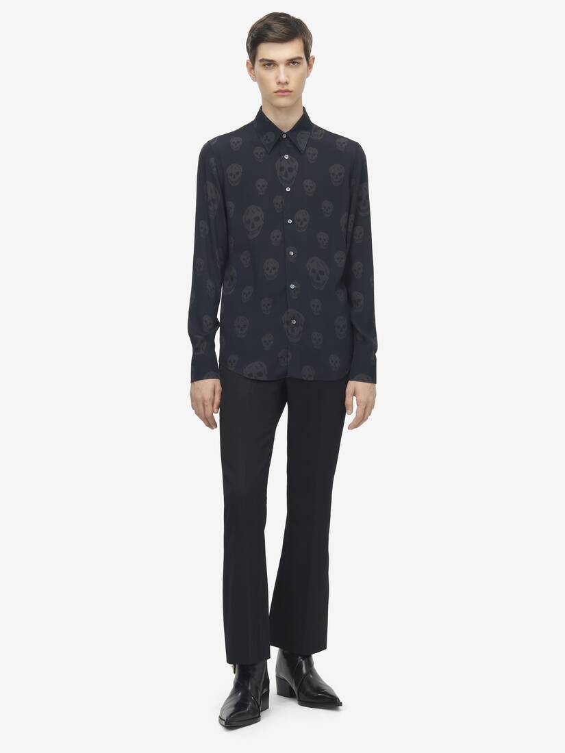 Alexander McQueen Skull印花衬衫