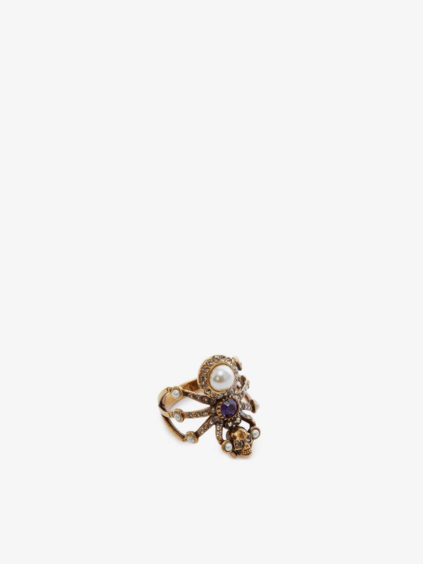 Alexander McQueen 蜘蛛与珍珠戒指