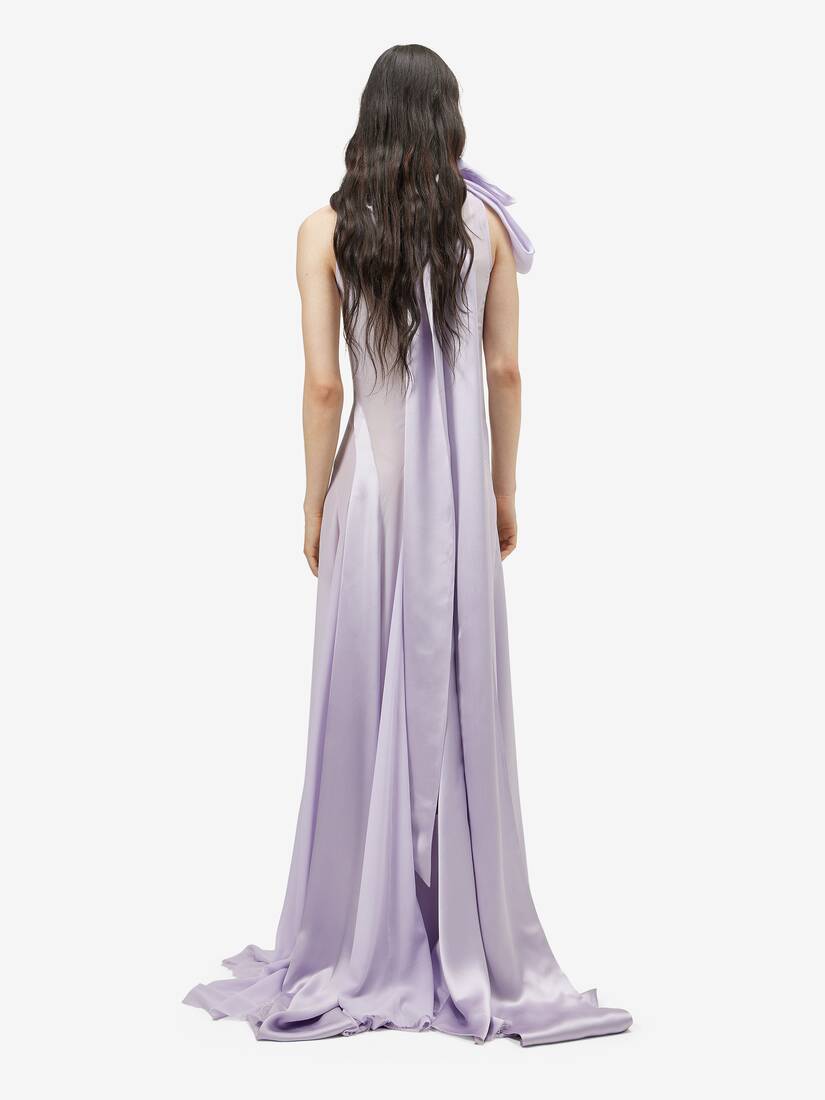 Alexander McQueen 肩部蝴蝶结晚宴连衣裙