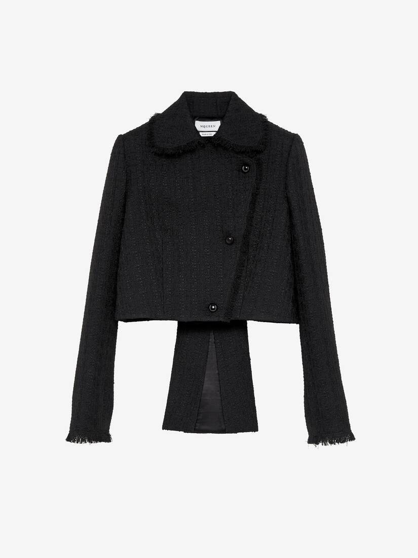 Alexander McQueen 轻盈粗花呢短款夹克